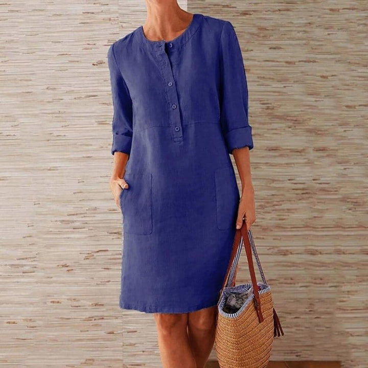 Beatrix | Women’s Casual Dress with Button Front Part
