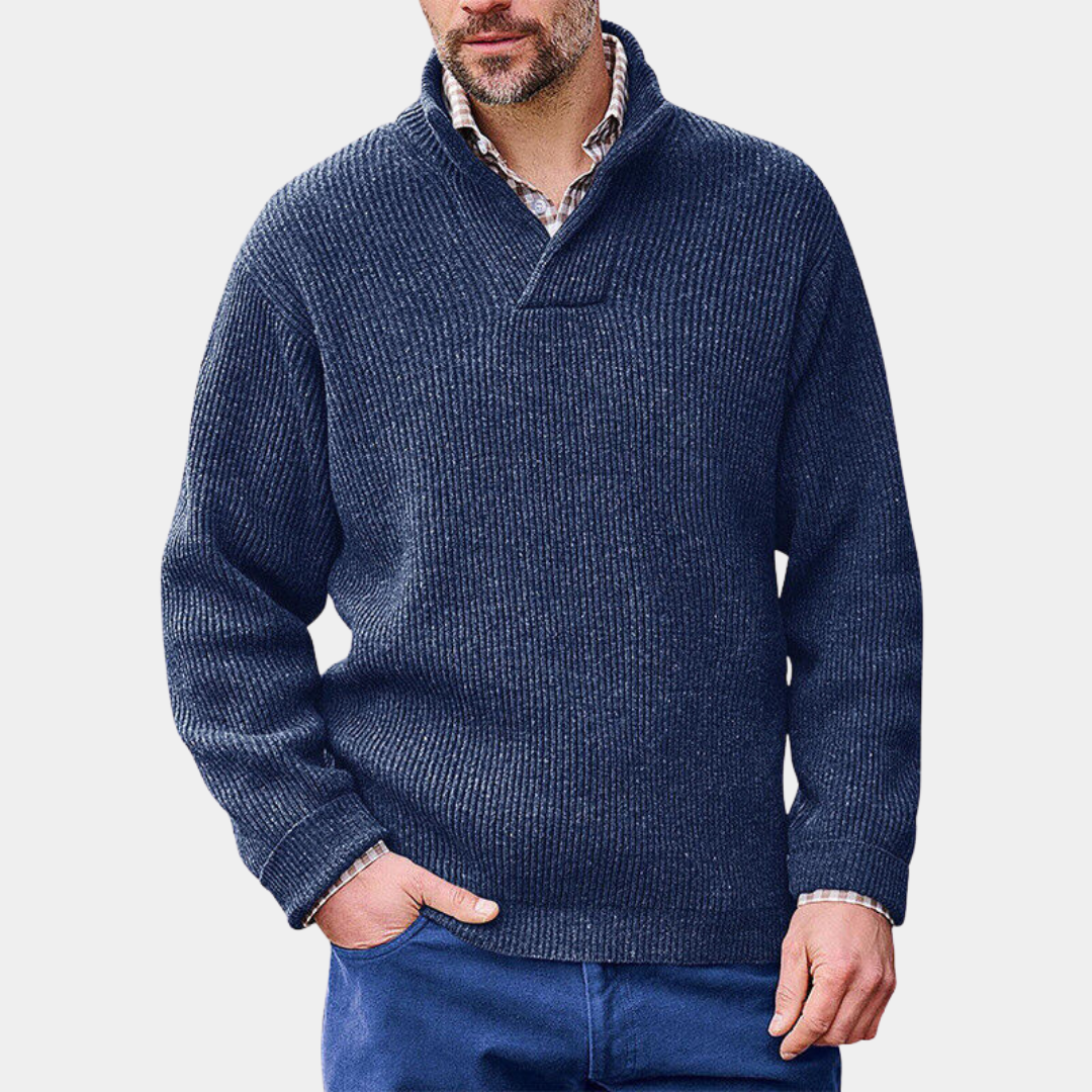 Everford™ | Stuart – Knitted Jumper with Collar
