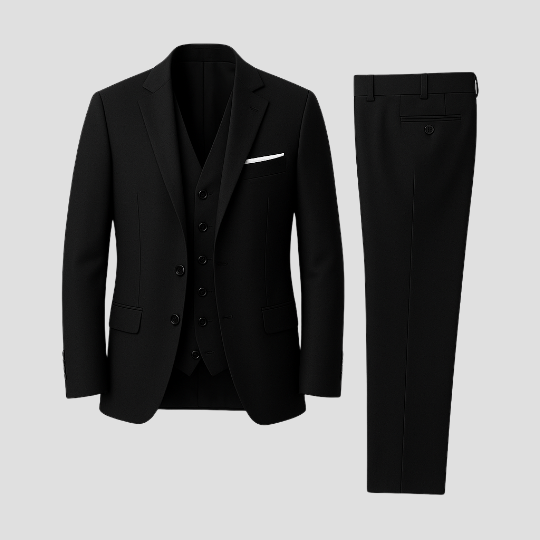 Lorvian | Men’s Three-Piece Suit with tailored fit and refined formal identity