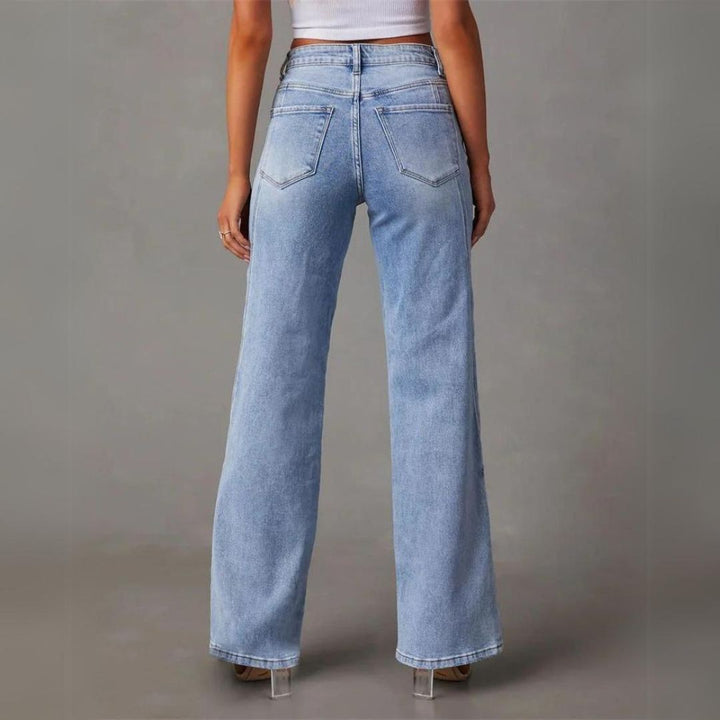 Alviera | Women’s Wide Leg Jeans with Loose Fit Design