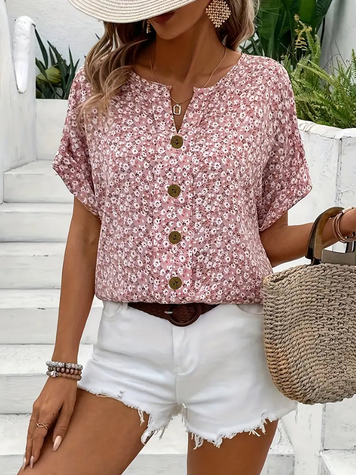 Elvara | Women’s Floral Blouse for Casual Summer Styling