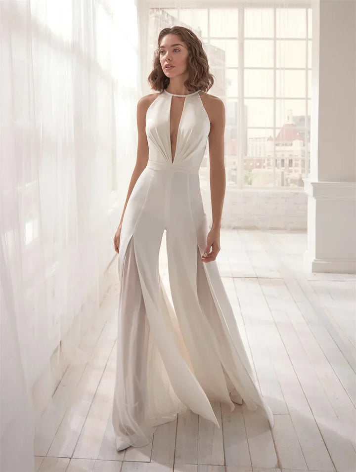 Aveline | Women’s Elegant Jumpsuit with Halter Neck