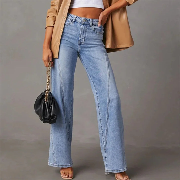 Alviera | Women’s Wide Leg Jeans with Loose Fit Design