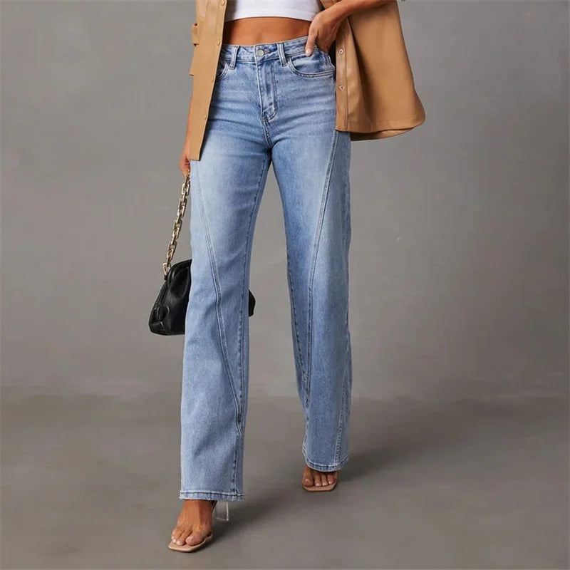 Alviera | Women’s Wide Leg Jeans with Loose Fit Design