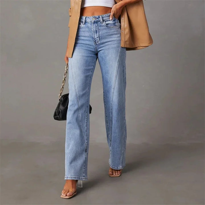 Alviera | Women’s Wide Leg Jeans with Loose Fit Design