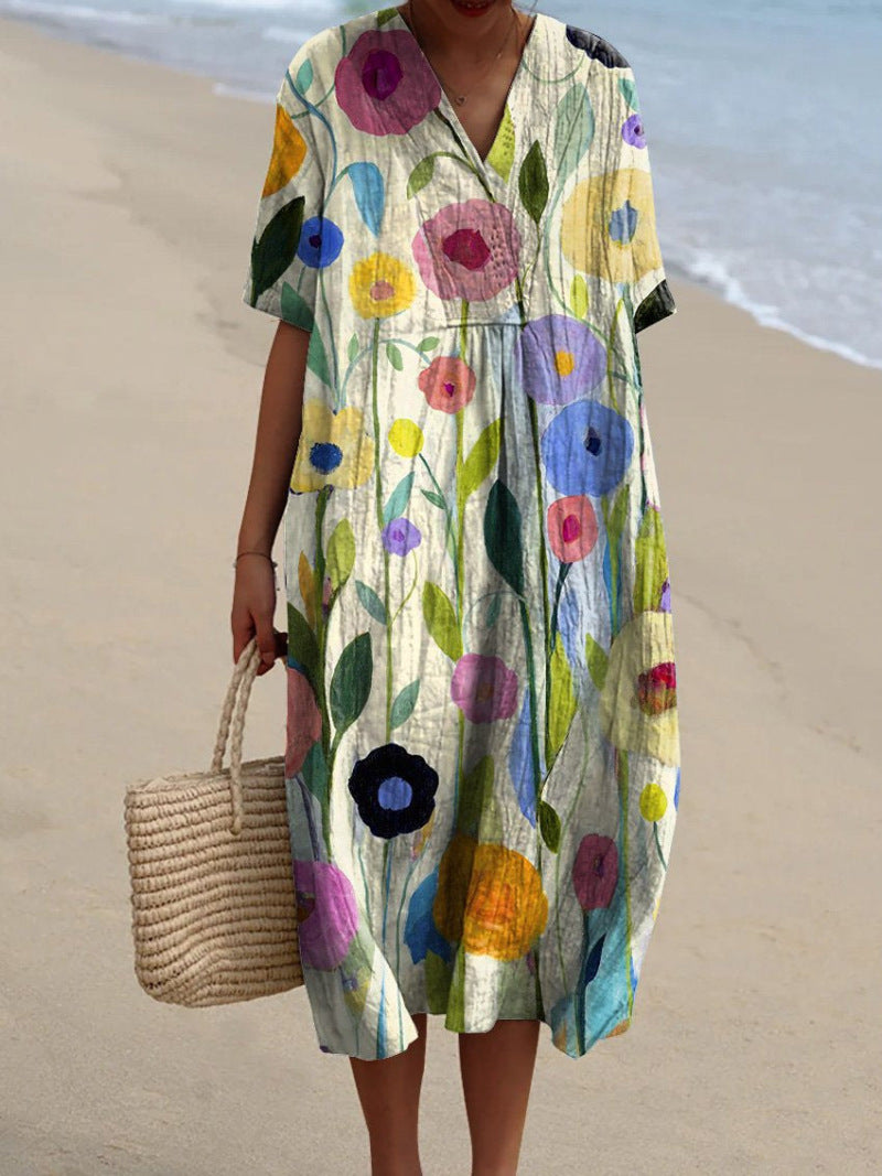 Lunara | Women’s Floral Midi Dress