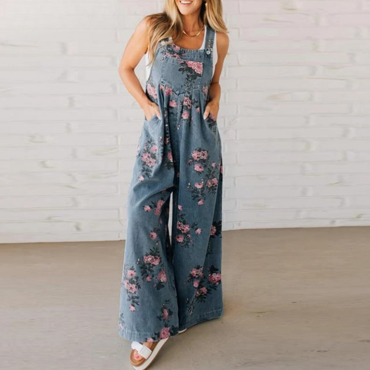 Natalia | Women’s Floral Wide-Leg Jumpsuit for Casual Wardrobe Picks