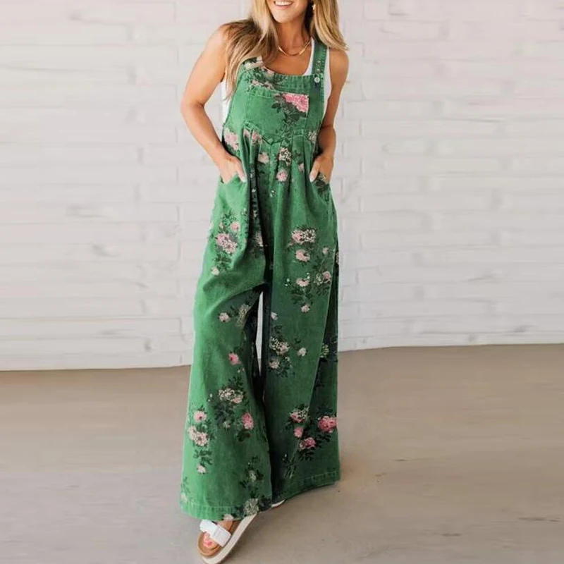 Natalia | Women’s Floral Wide-Leg Jumpsuit for Casual Wardrobe Picks