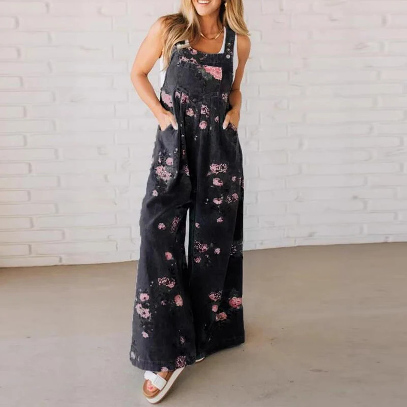 Natalia | Women’s Floral Wide-Leg Jumpsuit for Casual Wardrobe Picks