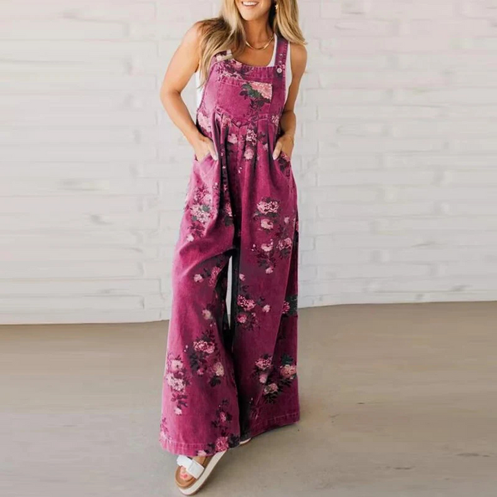 Natalia | Women’s Floral Wide-Leg Jumpsuit for Casual Wardrobe Picks