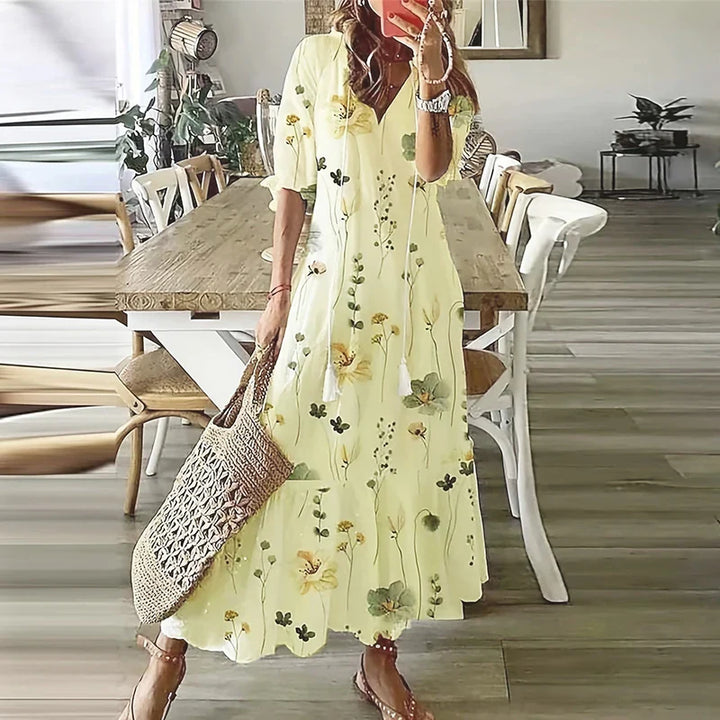 Elvina | Women’s floral maxi dress designed for summer days