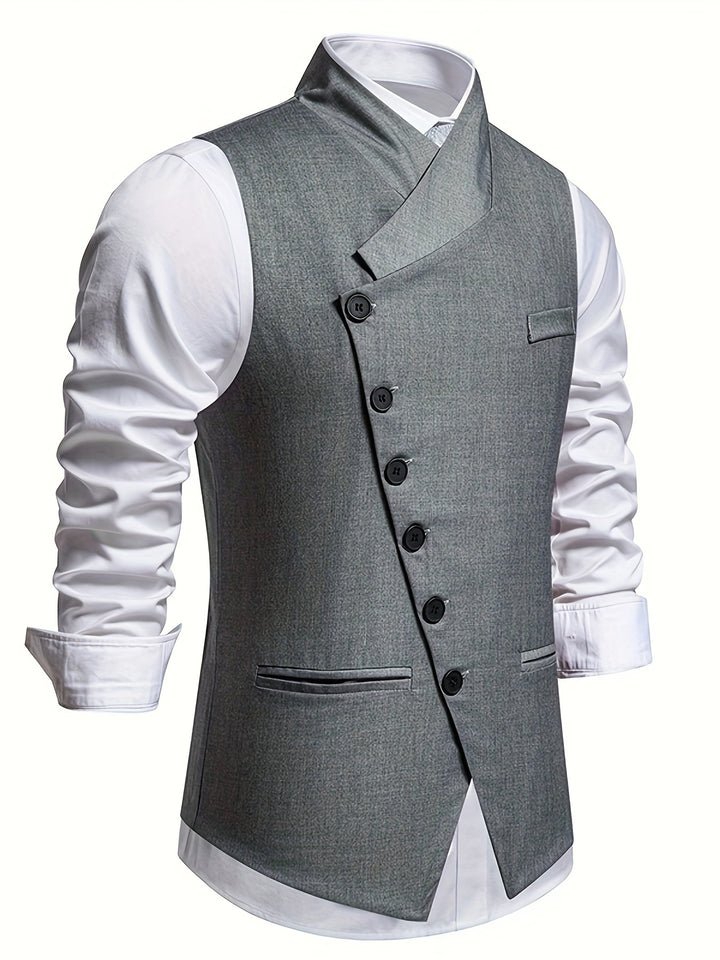 Valdren | Men’s Waistcoat with double-breasted front and tailored proportion