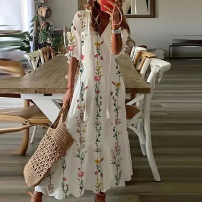Elvina | Women’s floral maxi dress designed for summer days