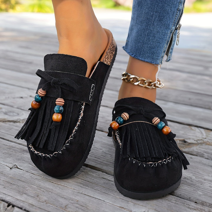 Brivana | Women’s Slip-On Loafers with Tassel Touch