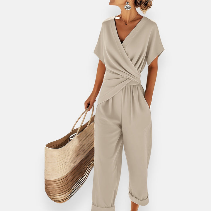 Tessa | Women’s Wrap Front Jumpsuit for Refined Casual Plans