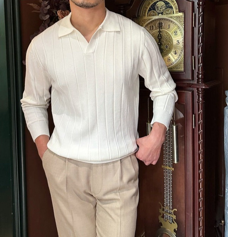 Everford™ | Owen – Long Sleeve Structured Polo