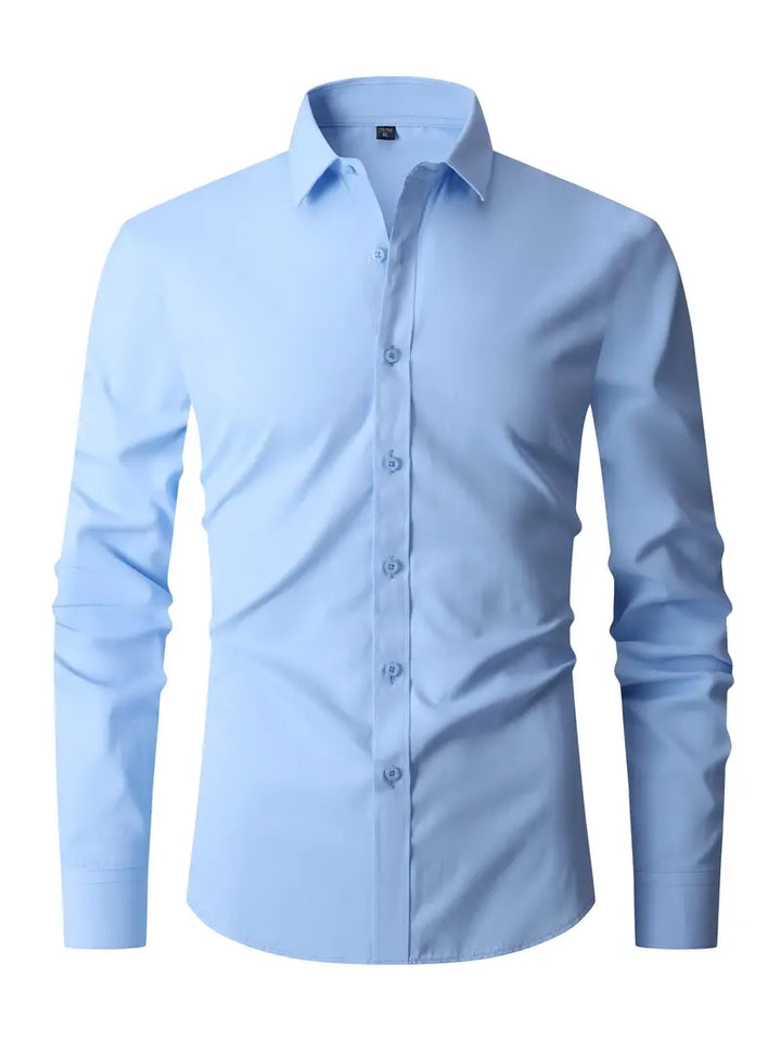Silas | Men’s Shirt with a Sleek Button Arrangement