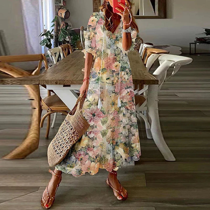 Elvina | Women’s floral maxi dress designed for summer days