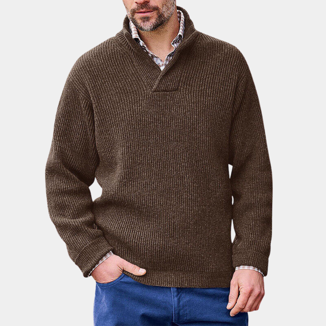 Everford™ | Stuart – Knitted Jumper with Collar