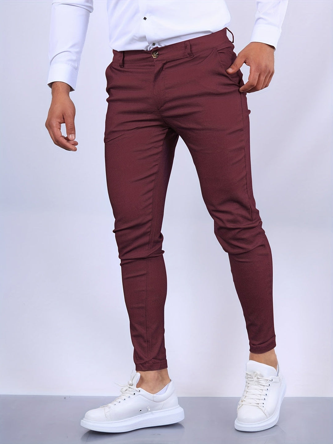 Elvaro | Men’s Business Trousers with Slim Fit and Clean Finish