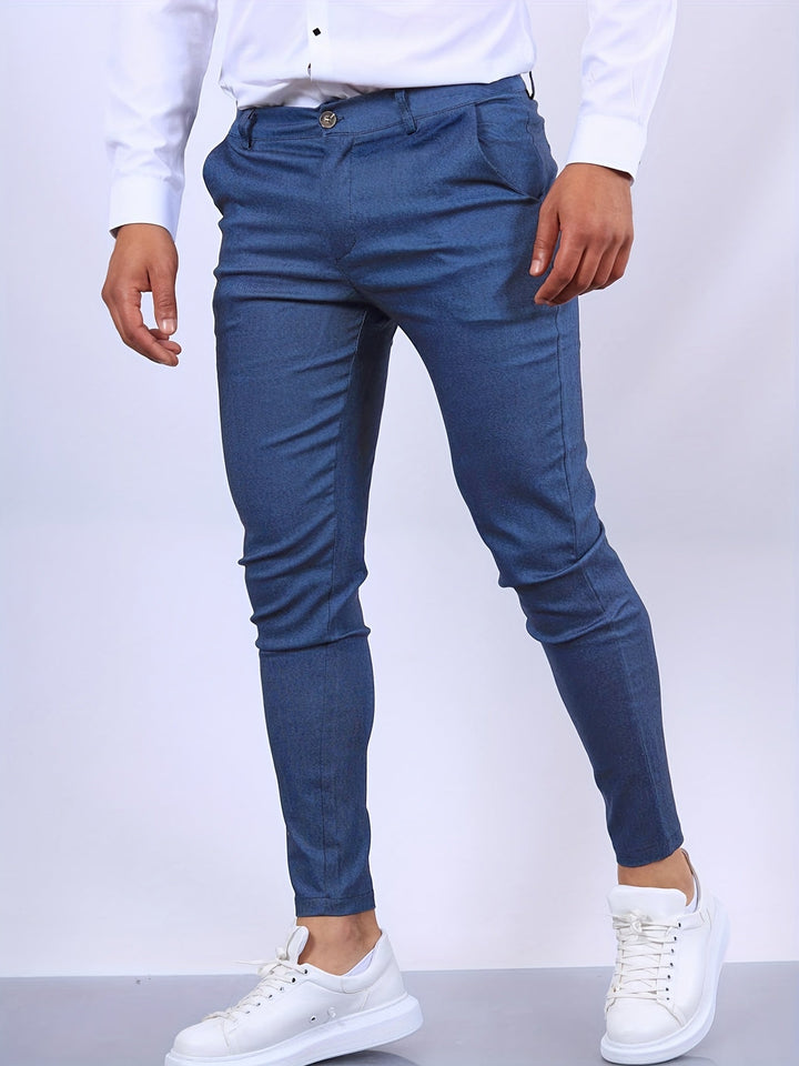 Elvaro | Men’s Business Trousers with Slim Fit and Clean Finish
