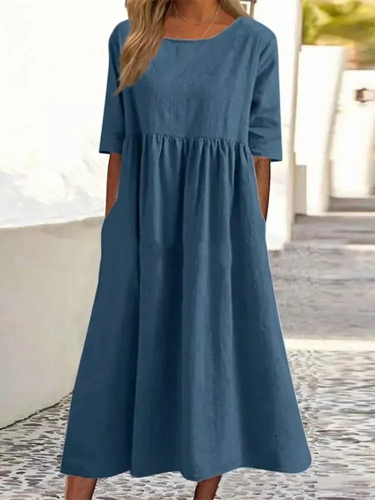Mirella | Women’s Everyday Midi Dress with Clean Design