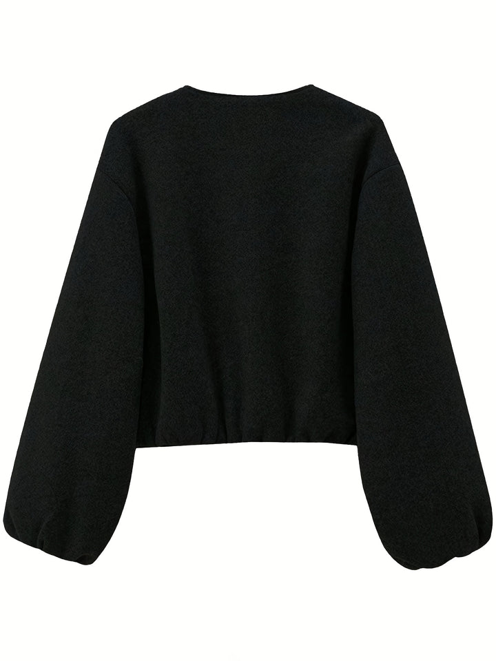 Zorelia | Women’s Cropped Jacket with zip-up front and relaxed sleeves