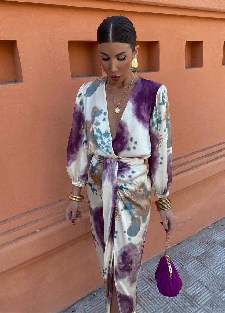 Jasmine | Women’s Wrap Dress featuring a V-Neckline