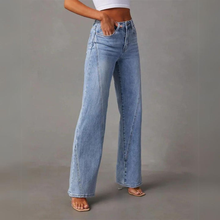 Alviera | Women’s Wide Leg Jeans with Loose Fit Design