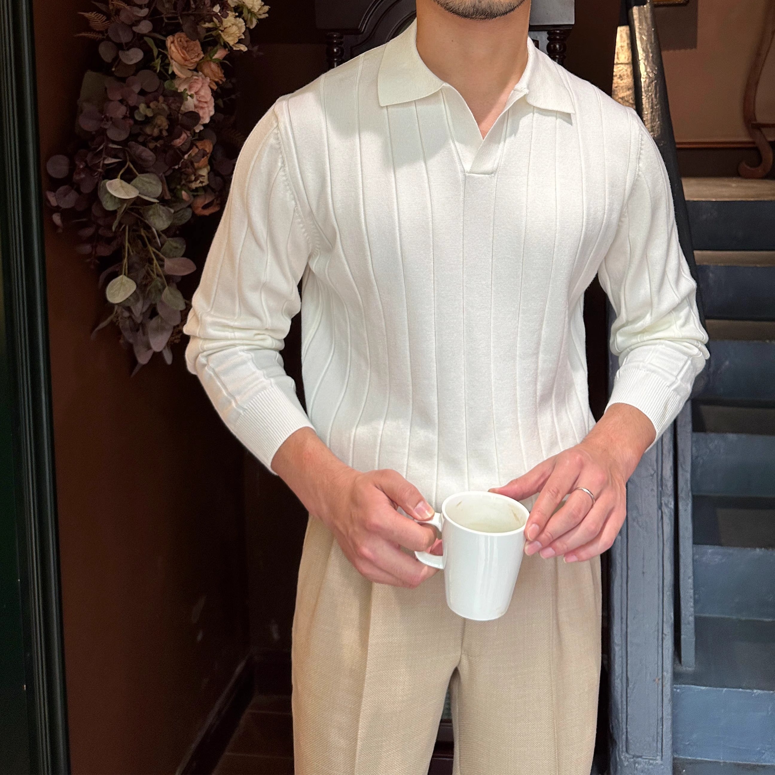 Everford™ | Owen – Long Sleeve Structured Polo
