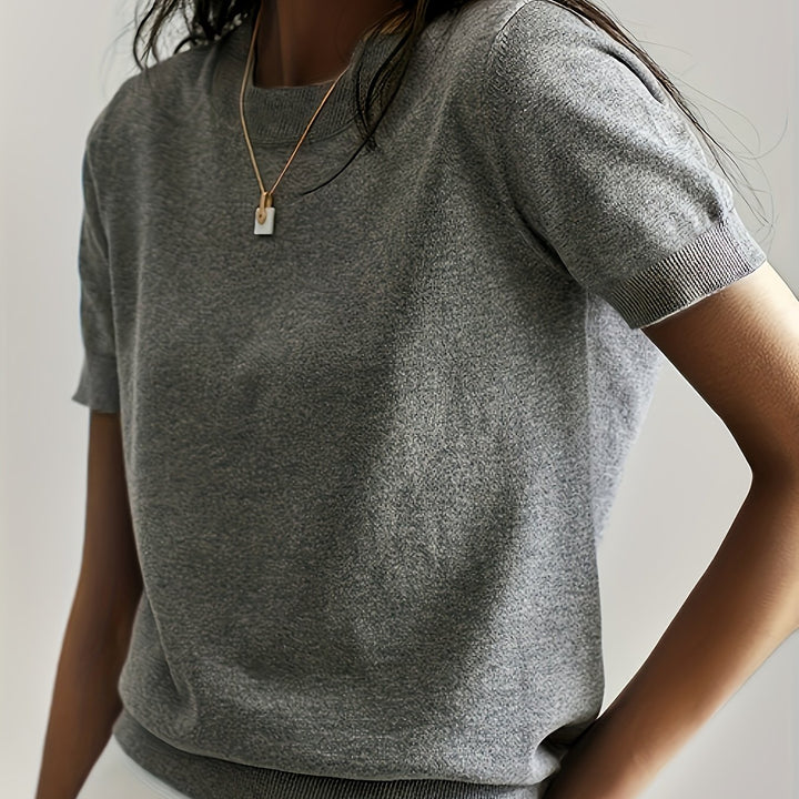 Ysoria | Women’s Short Sleeve Top in a Clean Everyday Vibe