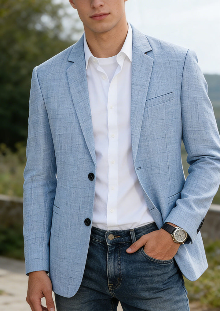 Valthero | Men’s Tailored Blazer with notch lapel and refined structure