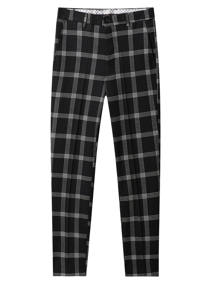 Orvex | Men’s Check Suit designed for formal and evening put on