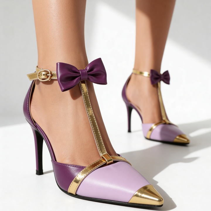 Trista | Women’s T-Bar Heels featuring Decorative Bow
