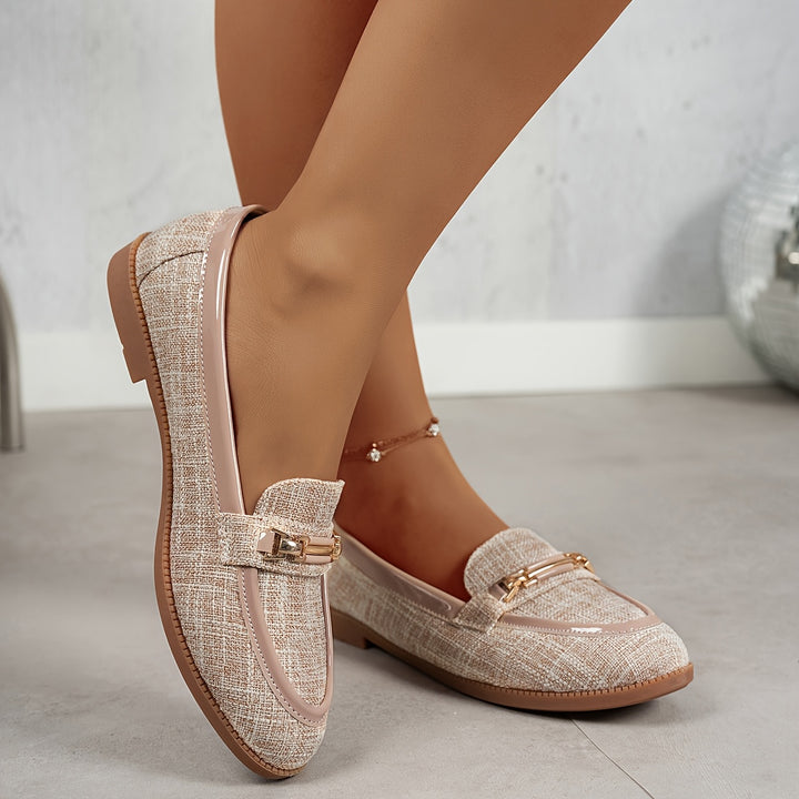 Elvaris | Women’s Slip-On Loafers with metal accent detail