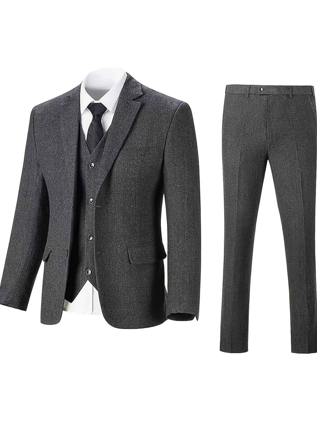 Velmorian | Men’s Three-Piece Suit in a classic tailoring