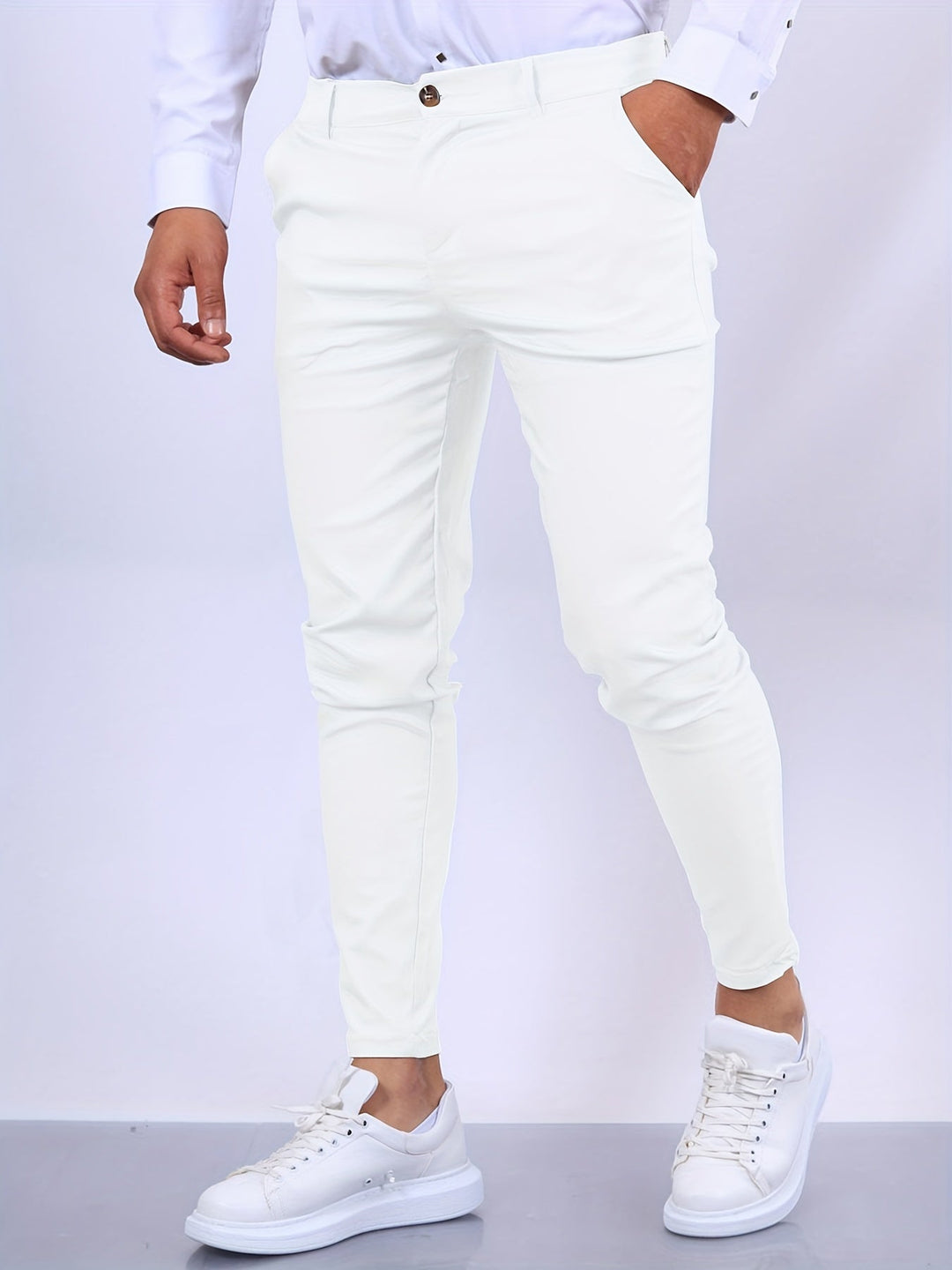 Elvaro | Men’s Business Trousers with Slim Fit and Clean Finish