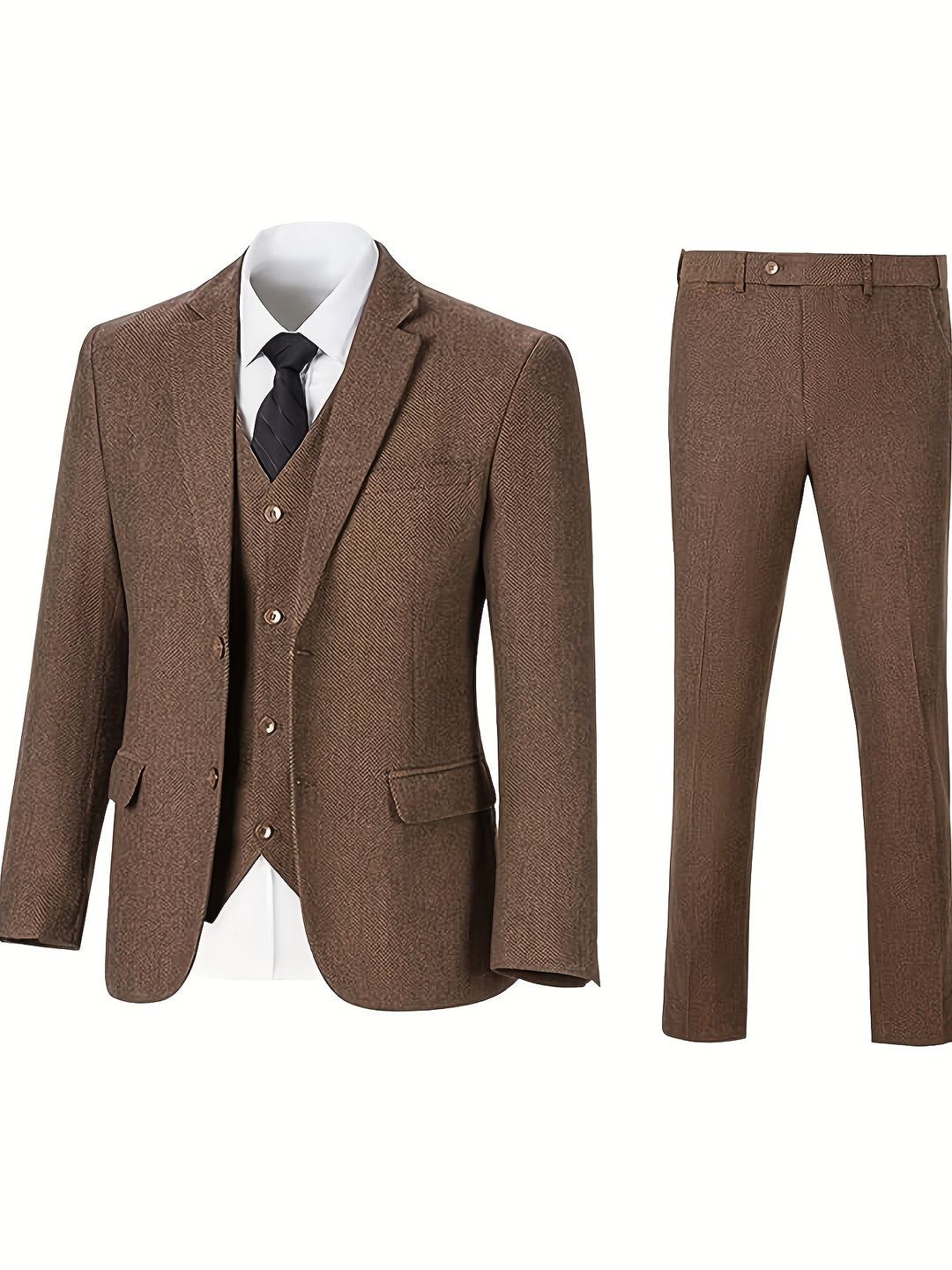Velmorian | Men’s Three-Piece Suit in a classic tailoring