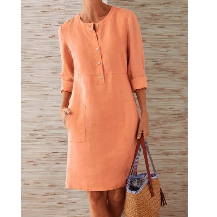 Beatrix | Women’s Casual Dress with Button Front Part