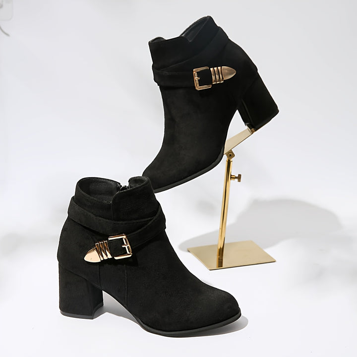 Virelle | Women’s Ankle Boots with Buckle Accent