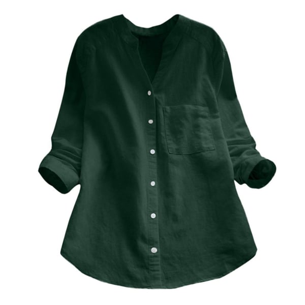Lena | Women’s Long Sleeve Shirt with Button Front and Chest Pocket