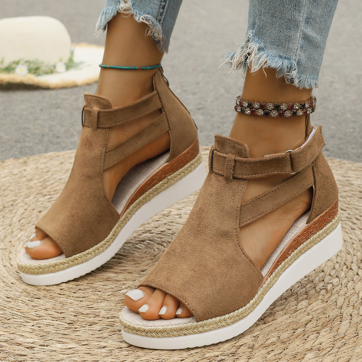 Zyverra | Women’s Ankle Boots with contrast panels and side zip ornament