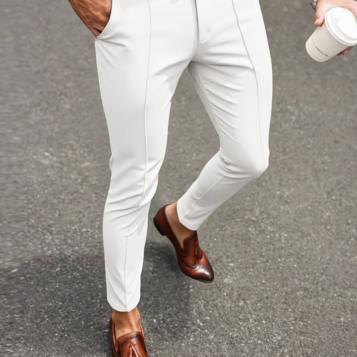 Rovelin | Men’s Tapered Trousers with sleek fit and clean treatment