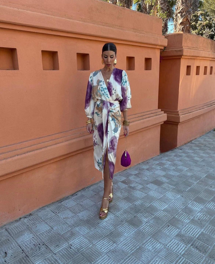 Jasmine | Women’s Wrap Dress featuring a V-Neckline