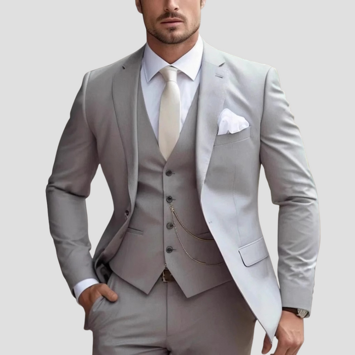 Lorvian | Men’s Three-Piece Suit with tailored fit and refined formal identity