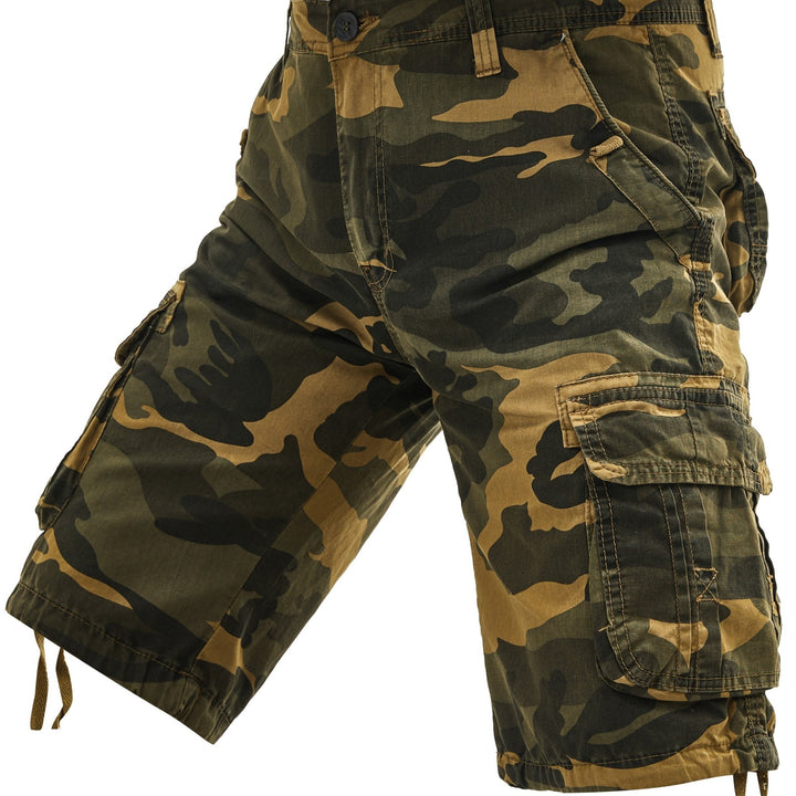 Kavron | Men’s Cargo Shorts in a bold camo visual concept