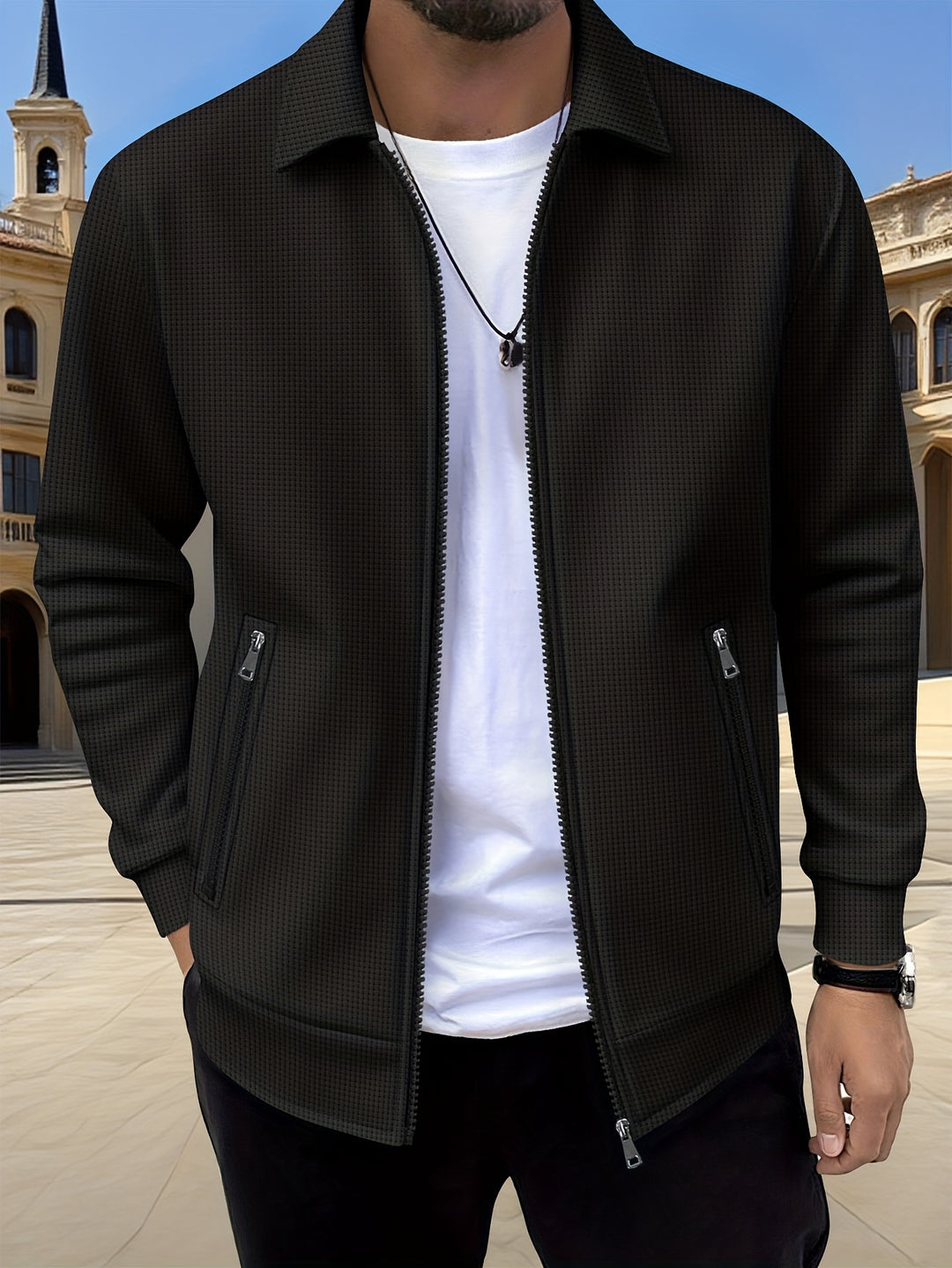 Corvin | Men’s Zip Jacket in a Clean Modern Style