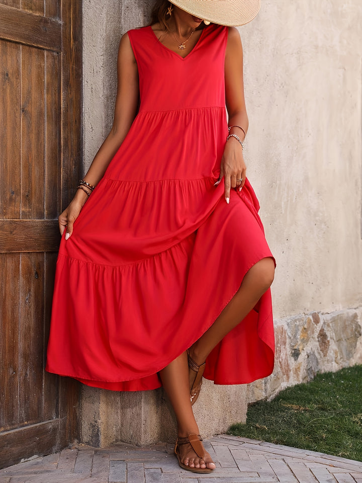 Azmira | Women’s Maxi Dress with tiered design and relaxed flow