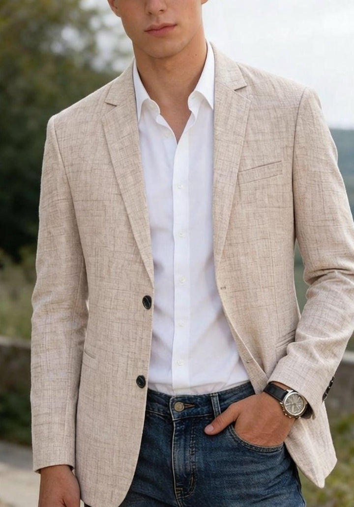 Valthero | Men’s Tailored Blazer with notch lapel and refined structure