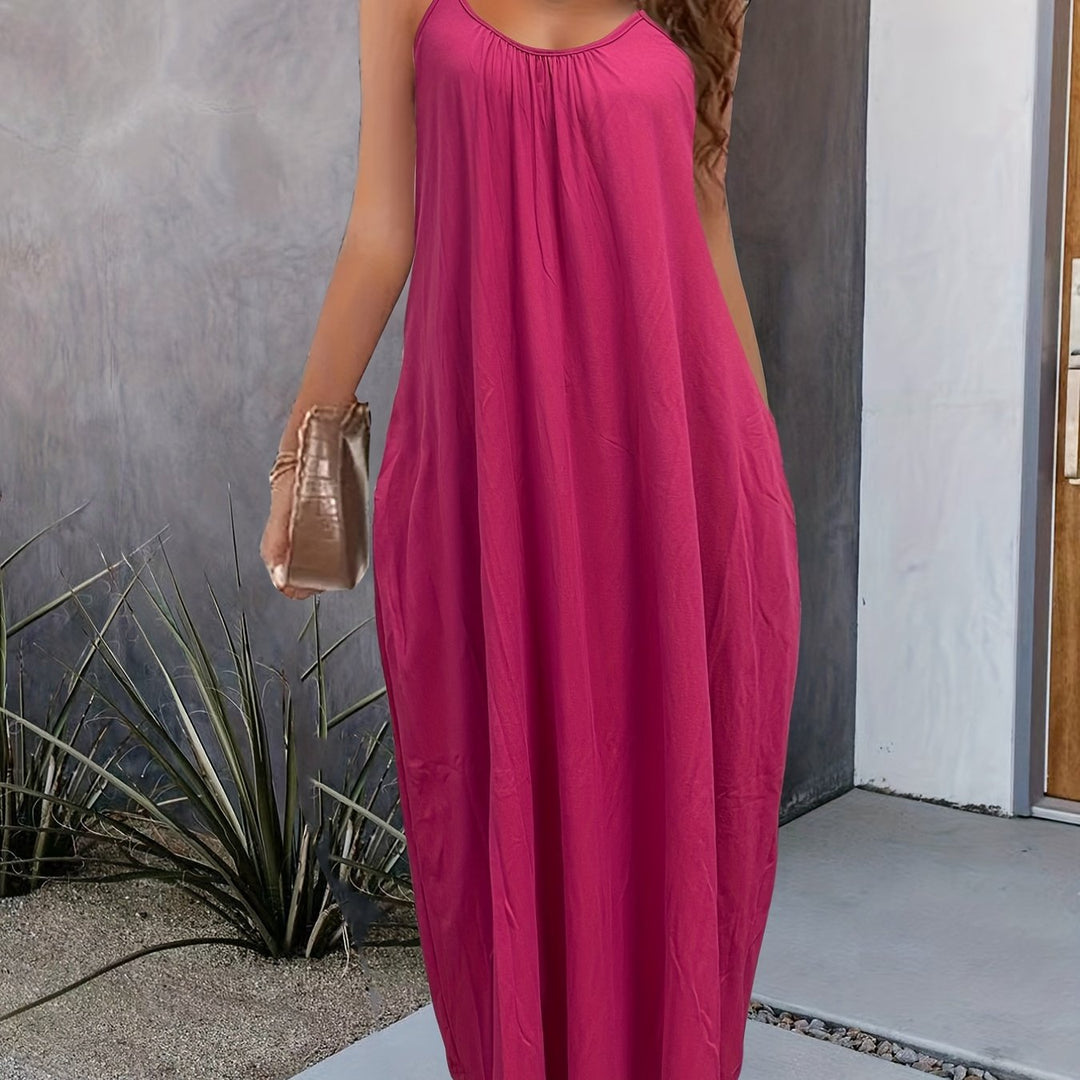 Seravine | Women’s Maxi Dress with spaghetti straps and relaxed appeal